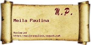 Meila Paulina névjegykártya